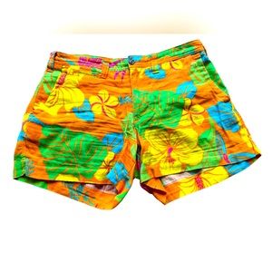 Polo Ralph Lauren Linen Hawaiian Flower Floral Tropical Beach